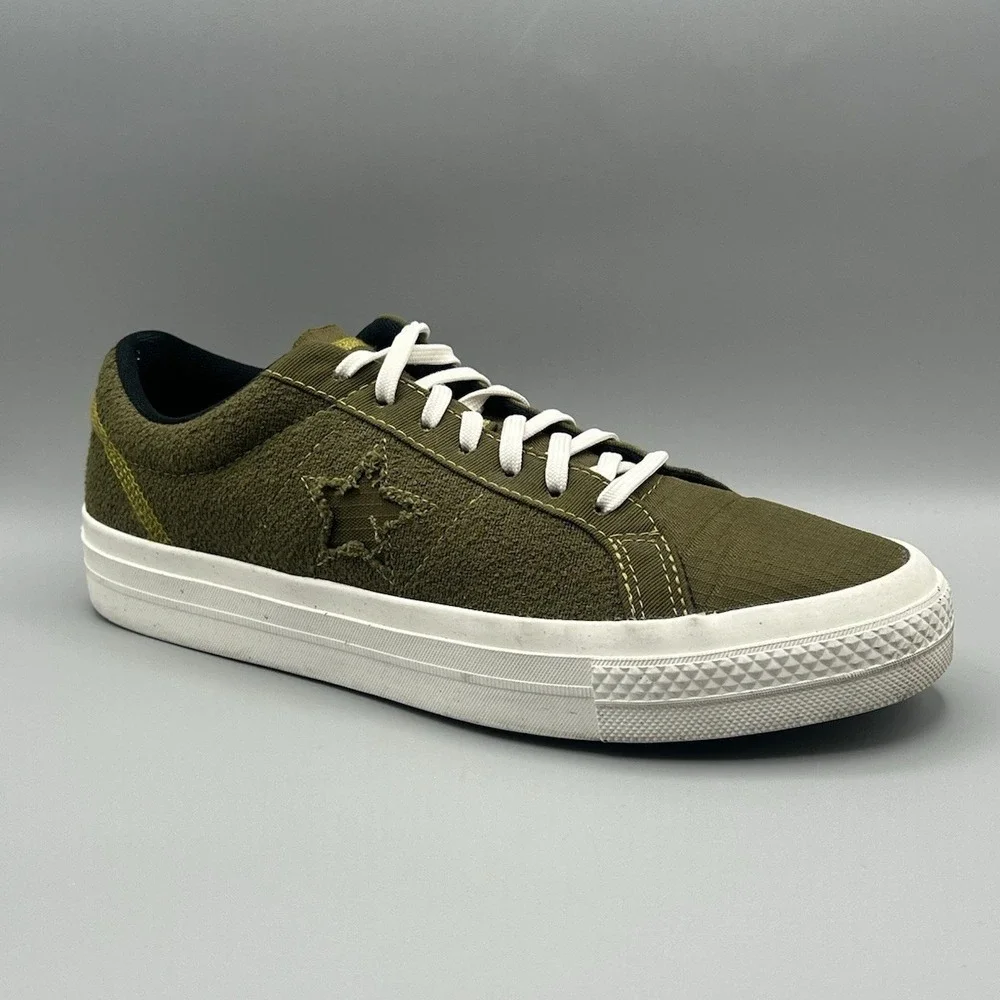 Converse One Star OX Low Renew Sneaker Olive Green -‎ Men Size 9 (172349C)